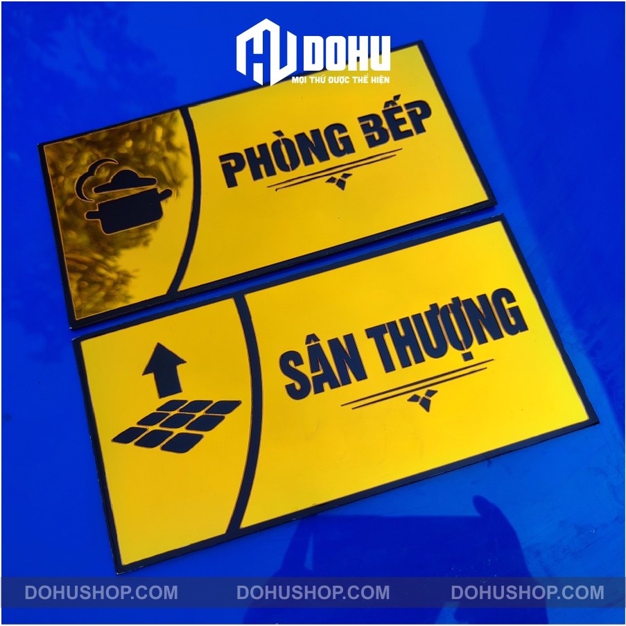 Bảng phòng vip Gương Vàng sang trọng, đẳng cấp - làm theo yêu cầu