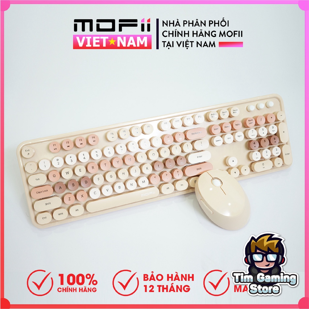 Bộ bàn phím và chuột không dây MOFII – Sweet Mixed