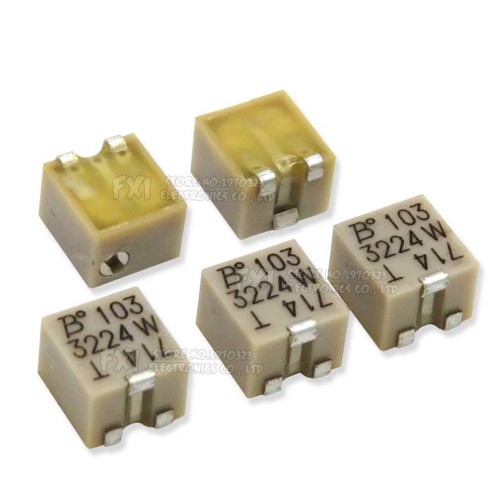 Set 10 Chiết Áp 3224W SMD 100R 200R 500R 1K 2K 5K 10K 20K 50K 100K 200K 500K 1M Chuyên Dụng