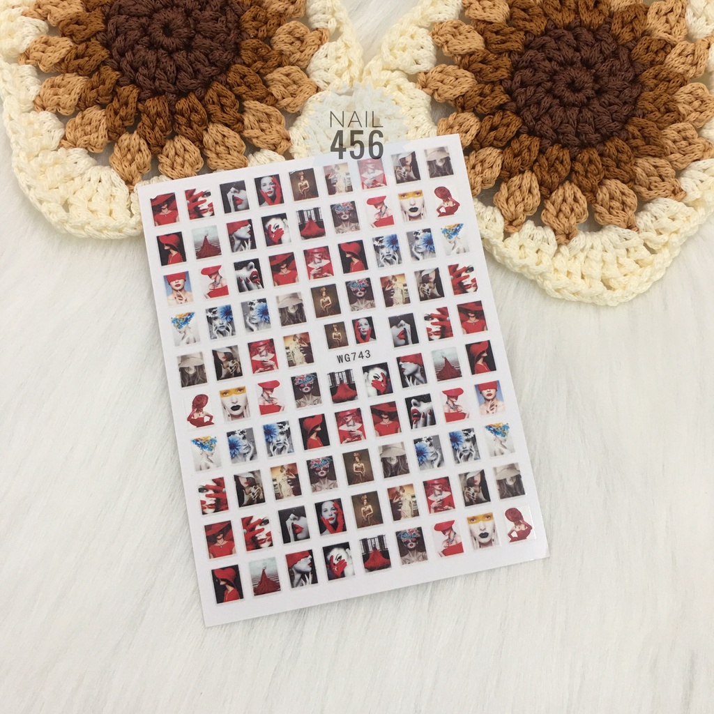 Sticker dán móng tay  sticker nail, sticker trang trí móng tay