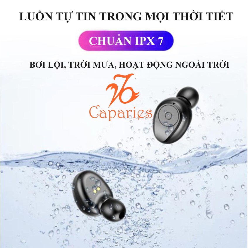 Tai nghe true wireless AMOI F9 | Bản QUỐC TẾ | Bluetooth 5.0 | Pin 280 giờ |Chống Ồn | Chống Nước | sạc dự phòng 2019