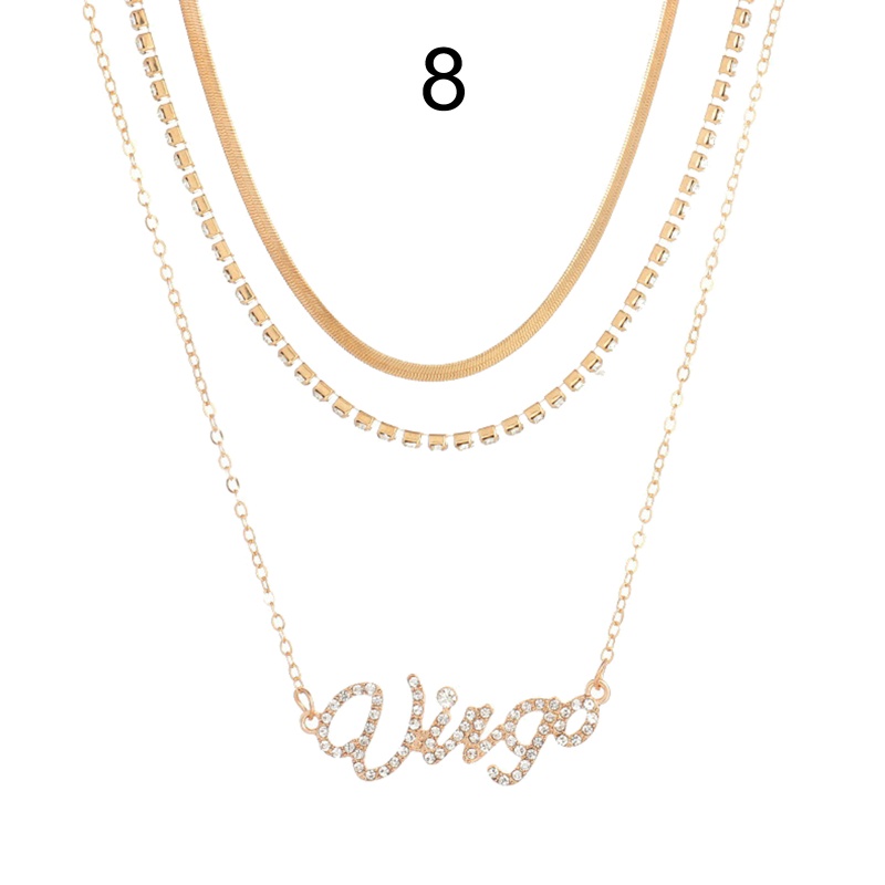 Vòng Cổ Choker Nhiều Lớp Mặt Chòm Sao Thanh Lịch Cho Nữ
