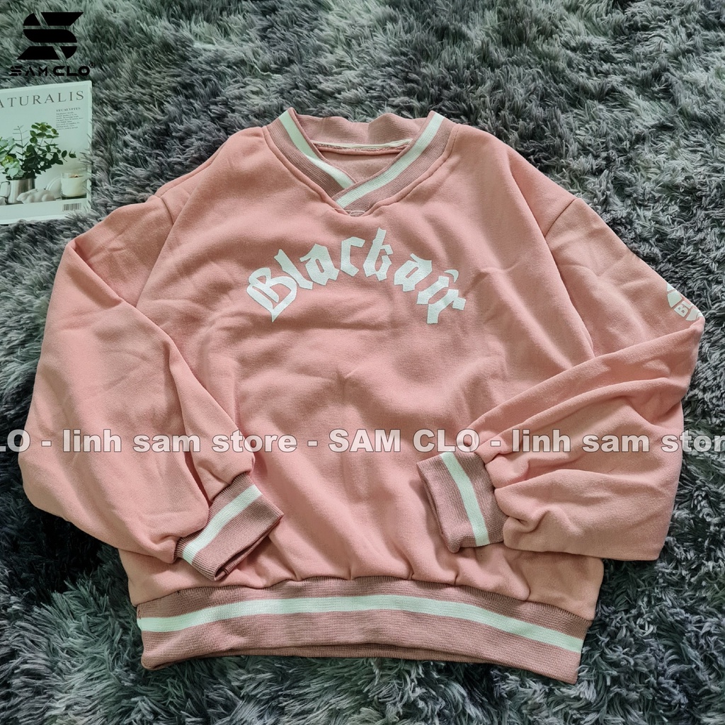 Áo sweater SAM CLO nữ nỉ tay dài ulzzang thu đông freesize dáng unisex in chữ BLACK AIR | BigBuy360 - bigbuy360.vn