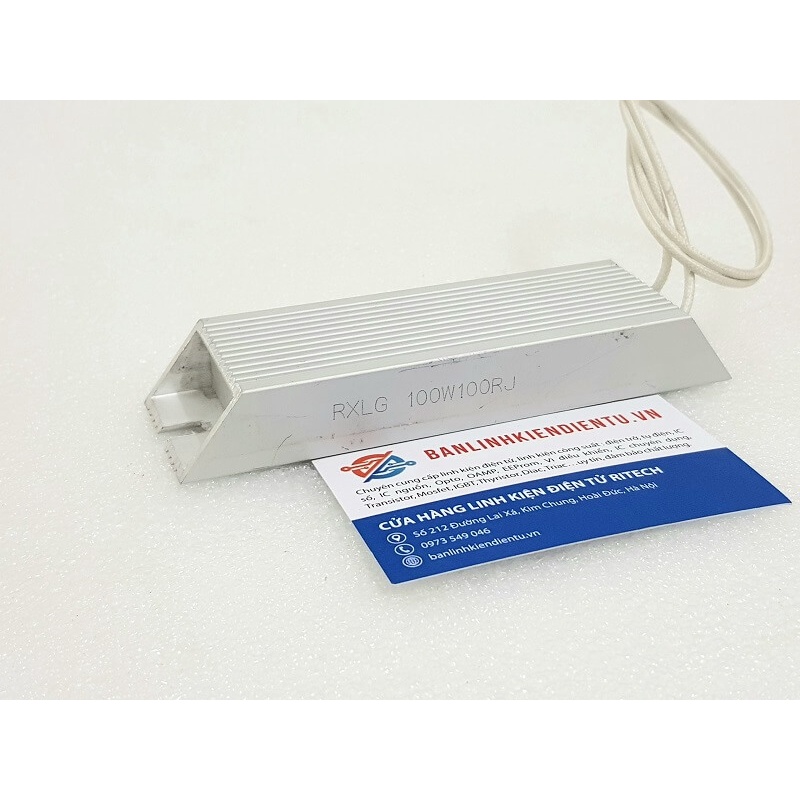 Điện trở công suất, điện trở xả RXLG 100W100RJ ( 100W 100RJ ) 140x40x20mm