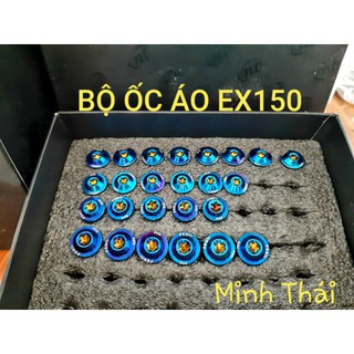 Ốc áo ex 150 xanh titan 25con
