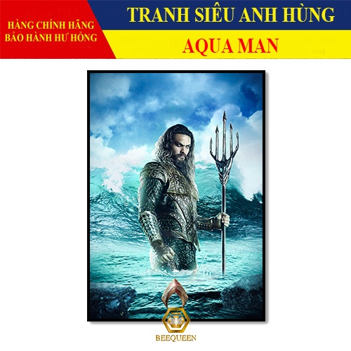 Tranh Trang Trí Siêu Anh Hùng Aqua Man - Tranh Treo Tường Aqua Man