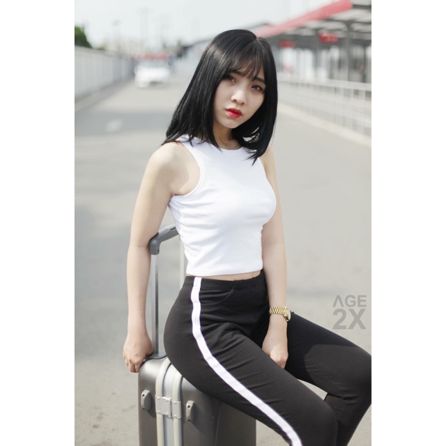 Set đồ tập gym/đồ thể thao cá tính(áo croptop +quần legging)