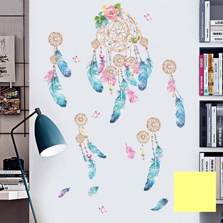 Tranh decal dán tường DREAM CATCHER siêu đáng yêu - Decal dán tường phòng khách️