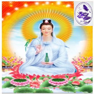 Tranh đính đá phật phật quan âm. kích thước: 55*75cm