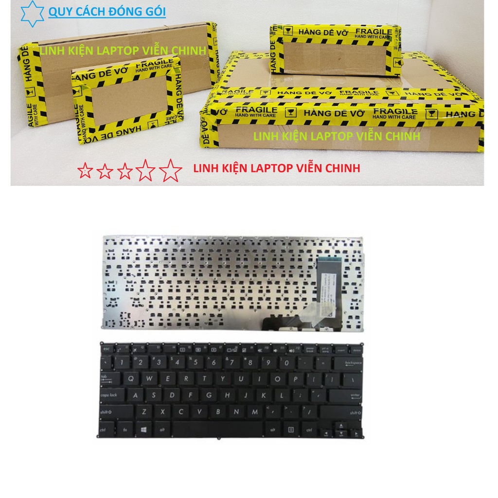 Bàn phím laptop Asus Eeebook E202S E202SA E202M E202MA E203N E203M TP200 – E202 ĐEN TRẮNG