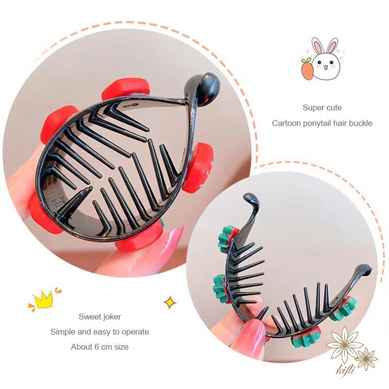 【kifli】Kẹp Tóc Hình Hoạt Hình Xinh Xắn Cho Bé Gái
