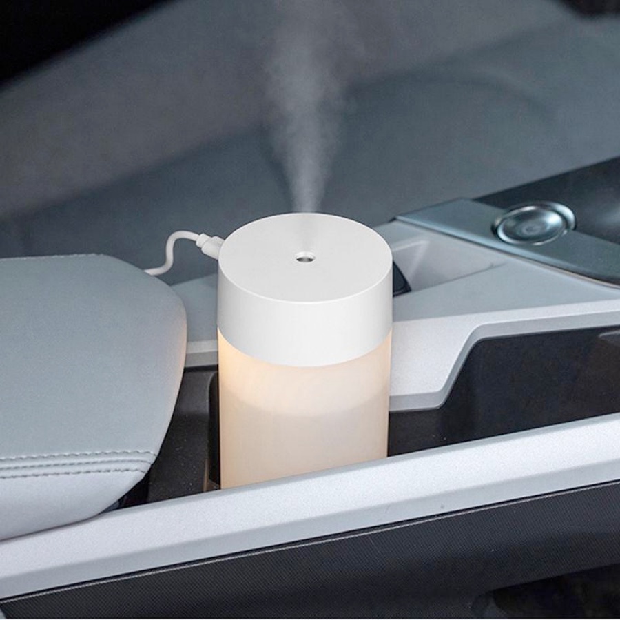 Máy Phun Sương Tạo Ẩm Khuếch Tán Tinh Dầu Mini Hình Trụ 260ml: Phun Tinh Dầu Toả Hương Thơm Cho Phòng Ngủ, Phòng Khách