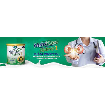 Lon Sữa bột 900g Nutricare Kidney 1 - dinh dưỡng cho người suy thận, tiền chạy thận nhân tạo