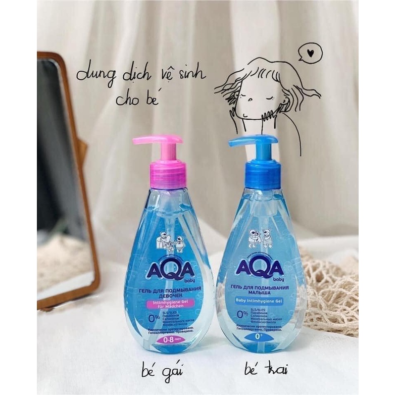 Dung dịch vệ sinh cho bé AQA từ 0 - 8 tháng
