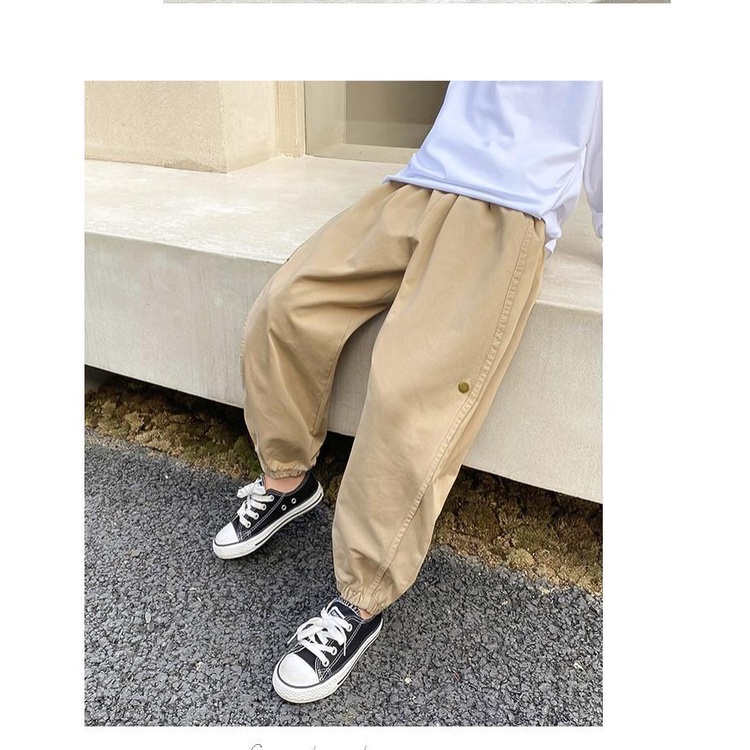 Quần dài vải mỏng thời trang phương Tây phong cách cá tính cho bé trai