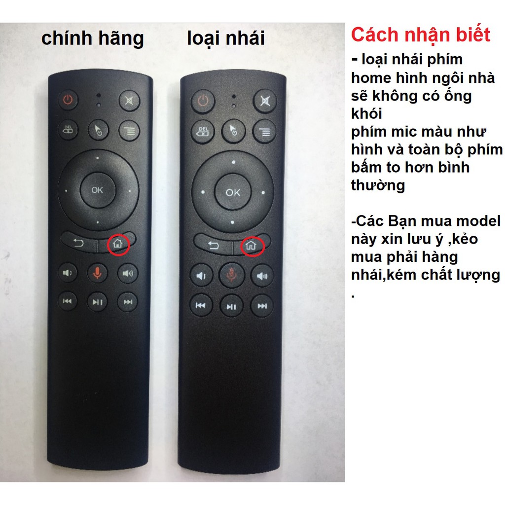 Điều khiển chuột bay tìm kiếm giọng nói Remote Mouse Air G20s