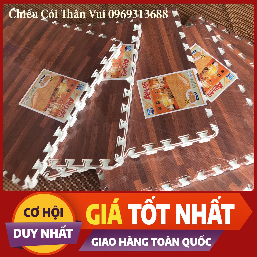 Thảm Xốp Vân Gỗ Âu Lạc ❤️FREESHIP❤️ Thảm Xốp Âu LẠC Hàng Việt Nam (60x60)