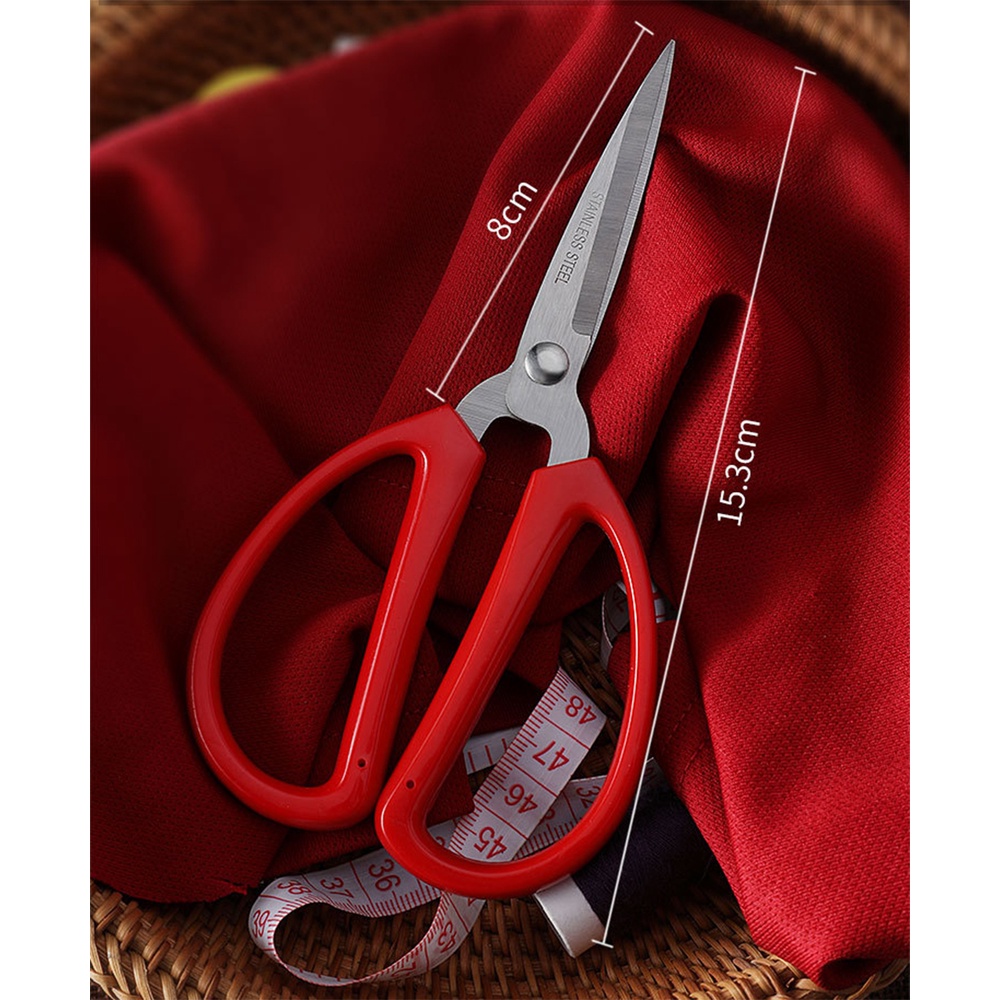 Kéo Cắt Đồ Ăn, Cắt Gà Nhà Bếp Lưỡi Thép Không Gỉ YJ23 - 15.3Cm/20cm - Hàng Dày Cao Cấp (Vỉ Nhựa Đẹp)