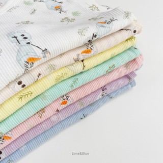 Lime&Blue Bộ đồ cộc tay Olaf gân