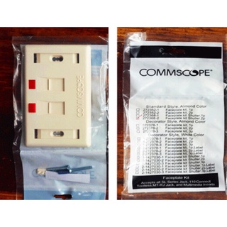 Mặt đôi ổ cắm mạng âm tường COMMSCOPE/AMP