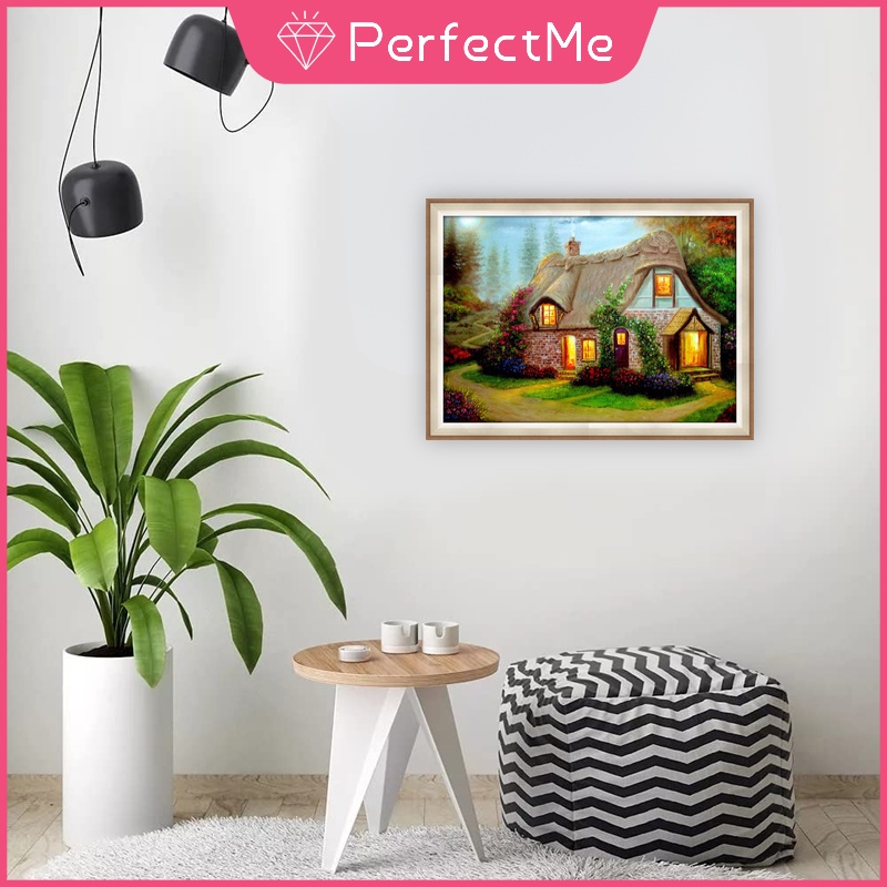 Bộ Tranh Đính Đá 5d Tự Làm 40x30cm Hình Phong Cảnh Độc Đáo Trang Trí Nhà Cửa