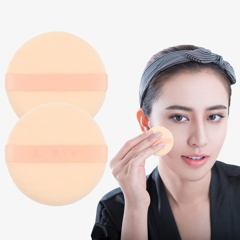 Mút Trang Điểm Mềm Mại Hình Tròn Có Thể Giặt Được