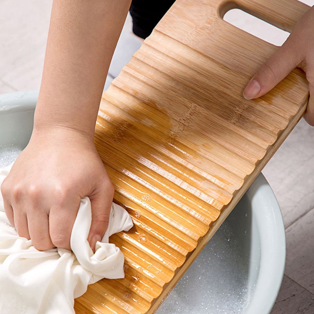 Bàn Giặt Quần Áo Bằng Tre Dày Chống Trượt Thân Thiện Với Môi Trường