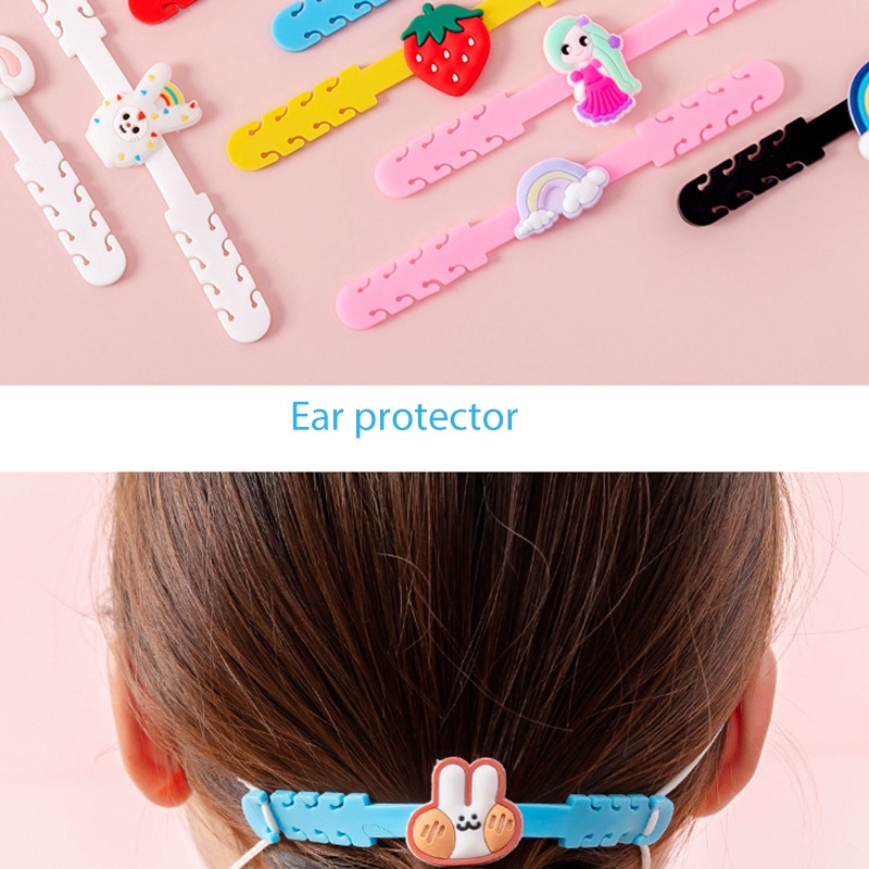 Đai đeo khẩu trang có thể điều chỉnh thiết kế xinh xắn đáng yêu dành cho bé