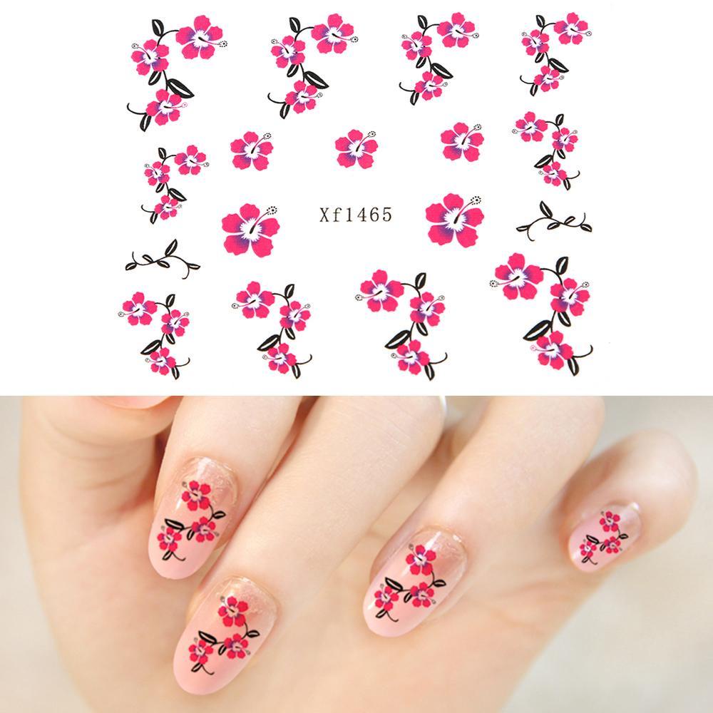 Set 50 Miếng Dán Hình Bông Hoa Nhiều Màu Sắc Dùng Trang Trí DIY