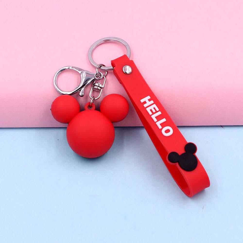 Móc Khóa Hình Chuột Mickey Hoạt Hình Đáng Yêu Bằng PVC