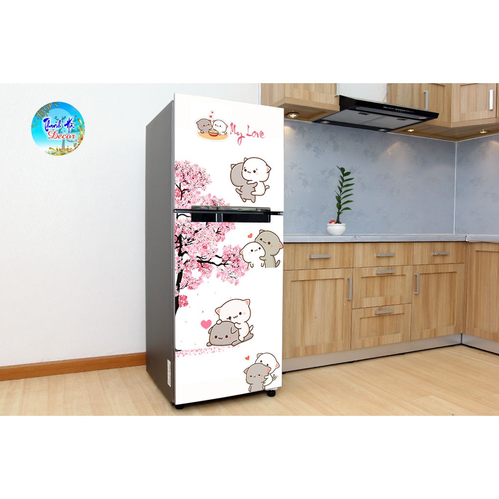 Giấy dán - decal dán tủ lạnh chất liệu cao cấp