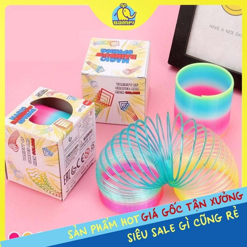 Đồ Chơi Lò Xo Cầu Vòng 7 Màu đường kính 6.5cm