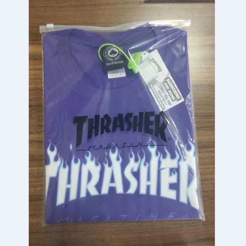 Áo Thrasher lửa trắng xanh/ đen xanh