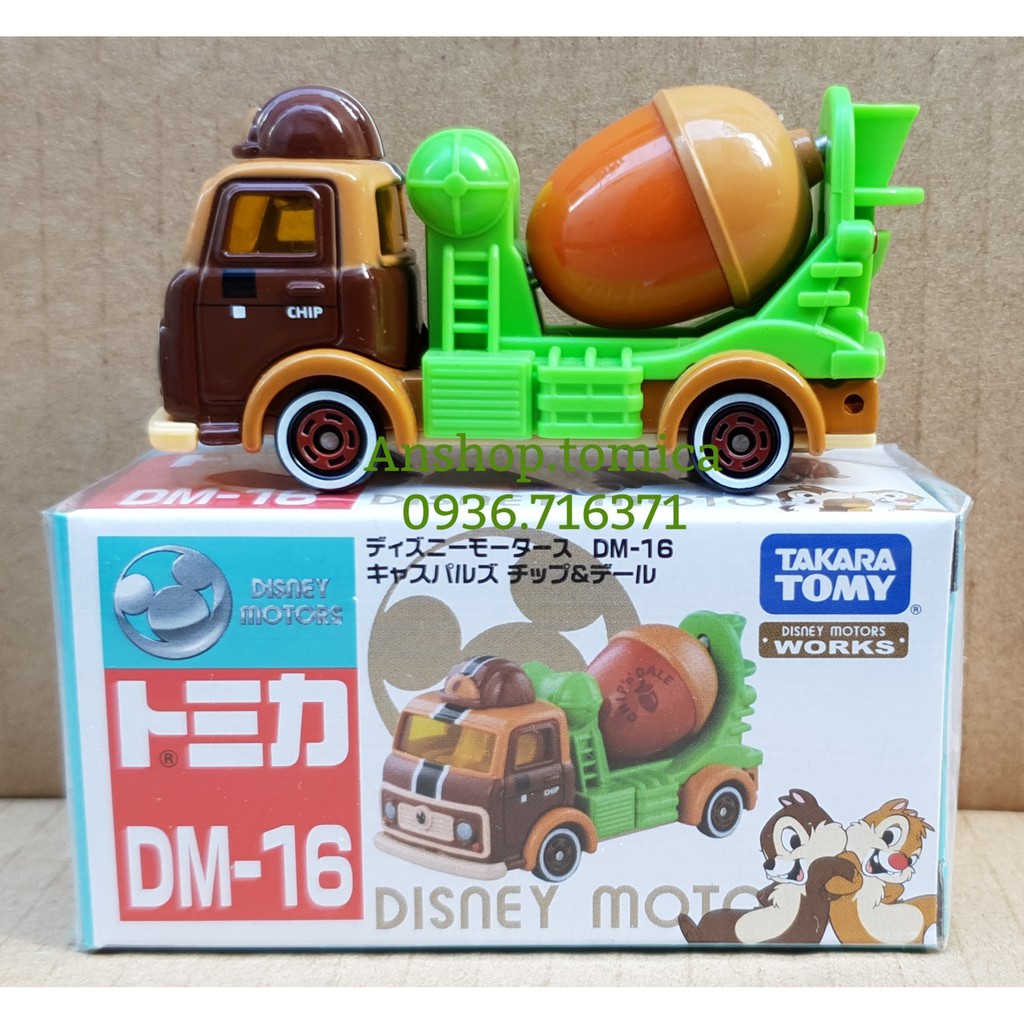 Mô hình xe  hoạt hình trộn bê tông tomica Nhật Bản