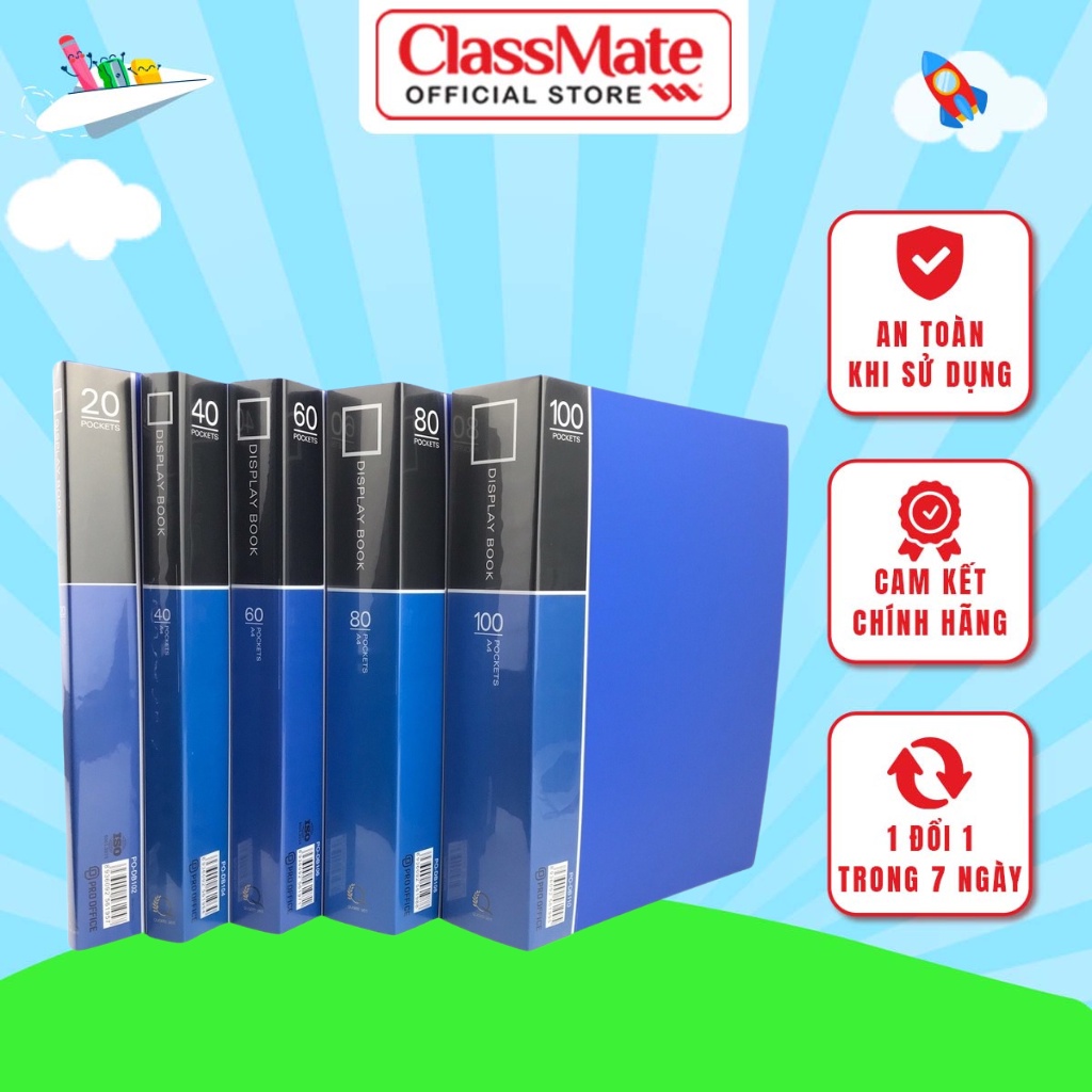 File Lá 40 Đựng Tài Liệu Q Seri PRO OFFICE Làm Từ Nhựa Mica, Chắc Chắn, Bề Mặt Mịn PO-DB104