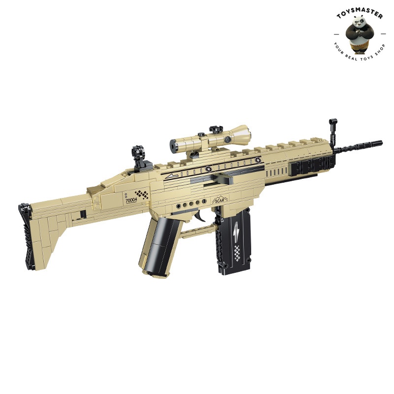 Đồ Chơi Lắp Ráp Mô Hình Súng Rifle Scar Block CS:GO No.70004 Với 400+ Mảnh Ghép,Tỉ Lệ 1:1