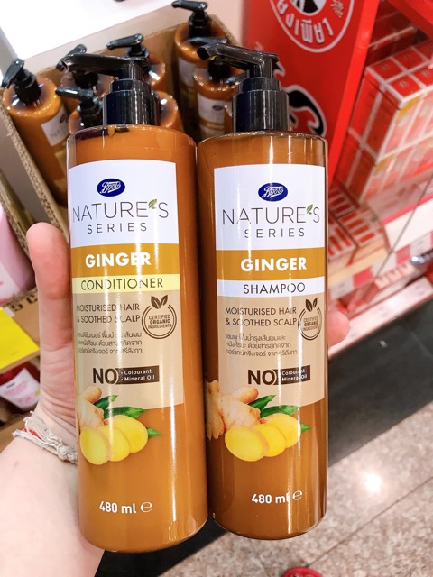 DẦU GỘI XẢ GỪNG BOOTS THÁI LAN HÀNG XTAY CHUẨN ĐI AIR