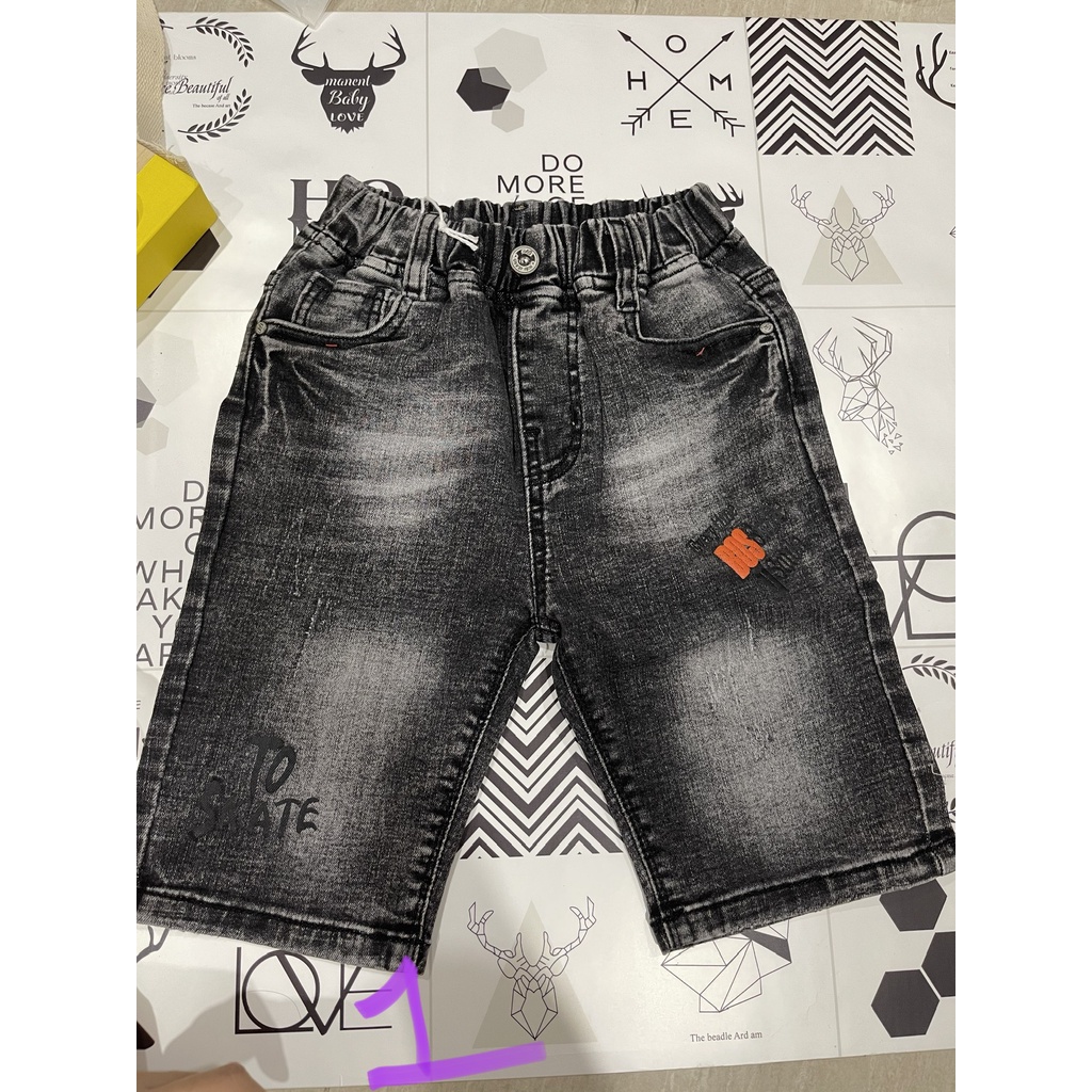 Quần Jean lửng cho bé trai Hàng Việt Nam chất bao đẹp ( Size 13-25kg)
