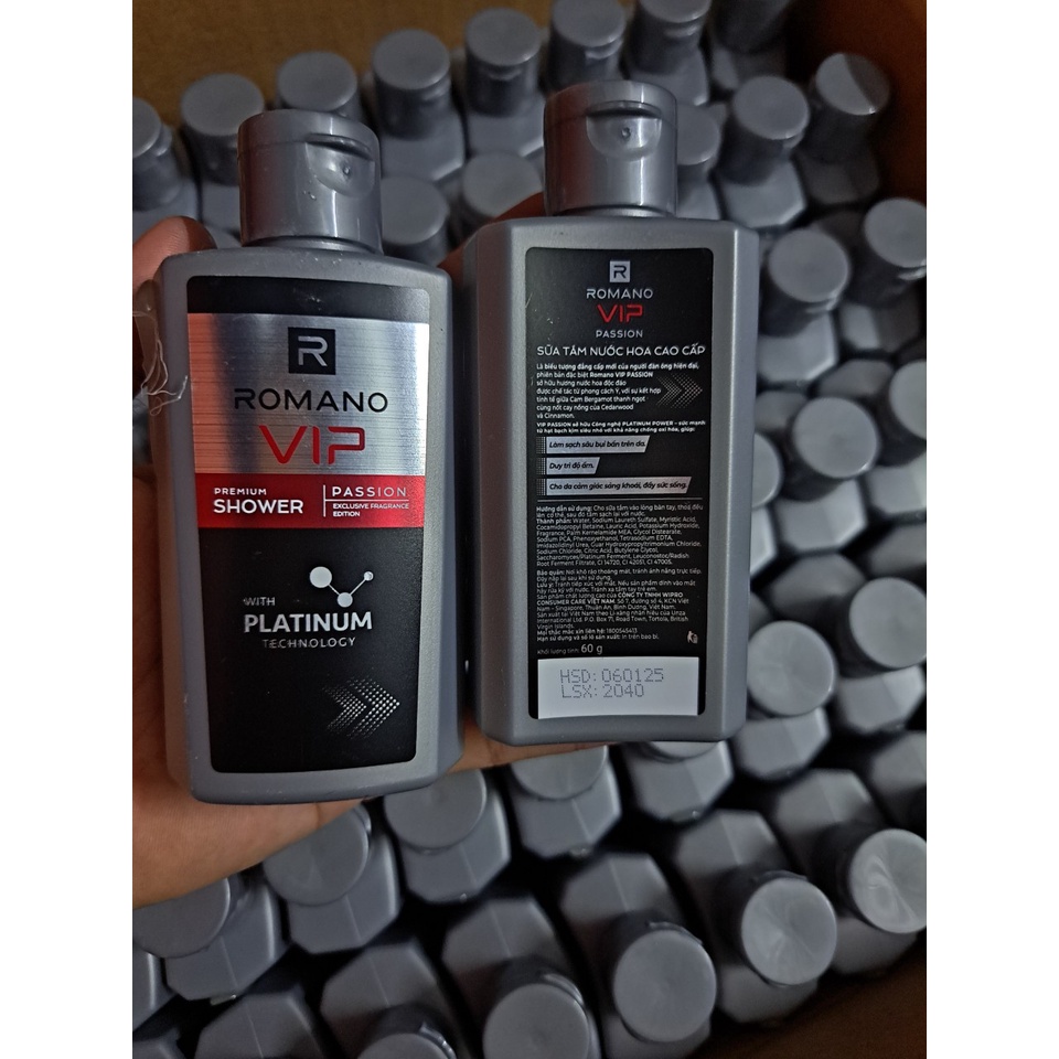 Sữa tắm ROMANO 60g (xám)