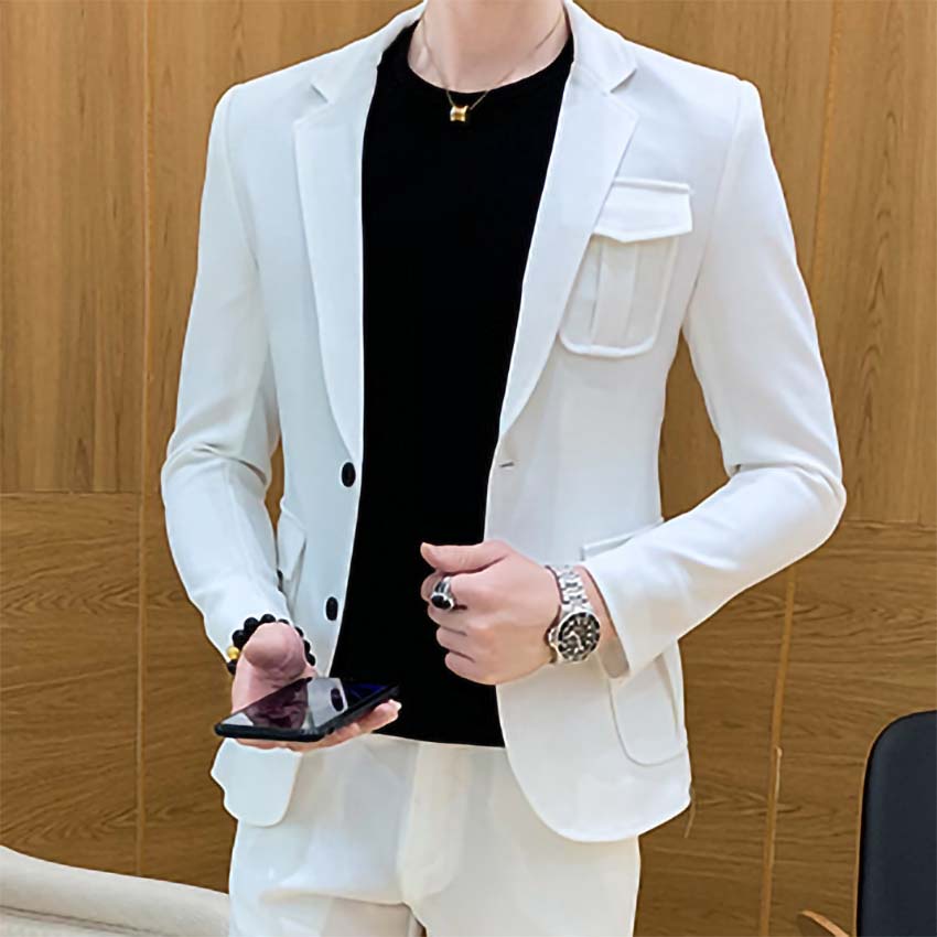 Áo Vest Nam, Vest nam Phối túi ngực, kèm túi hộp 2 bên áo với chất liệu Polyester lên Form đứng dáng không nhăn N45