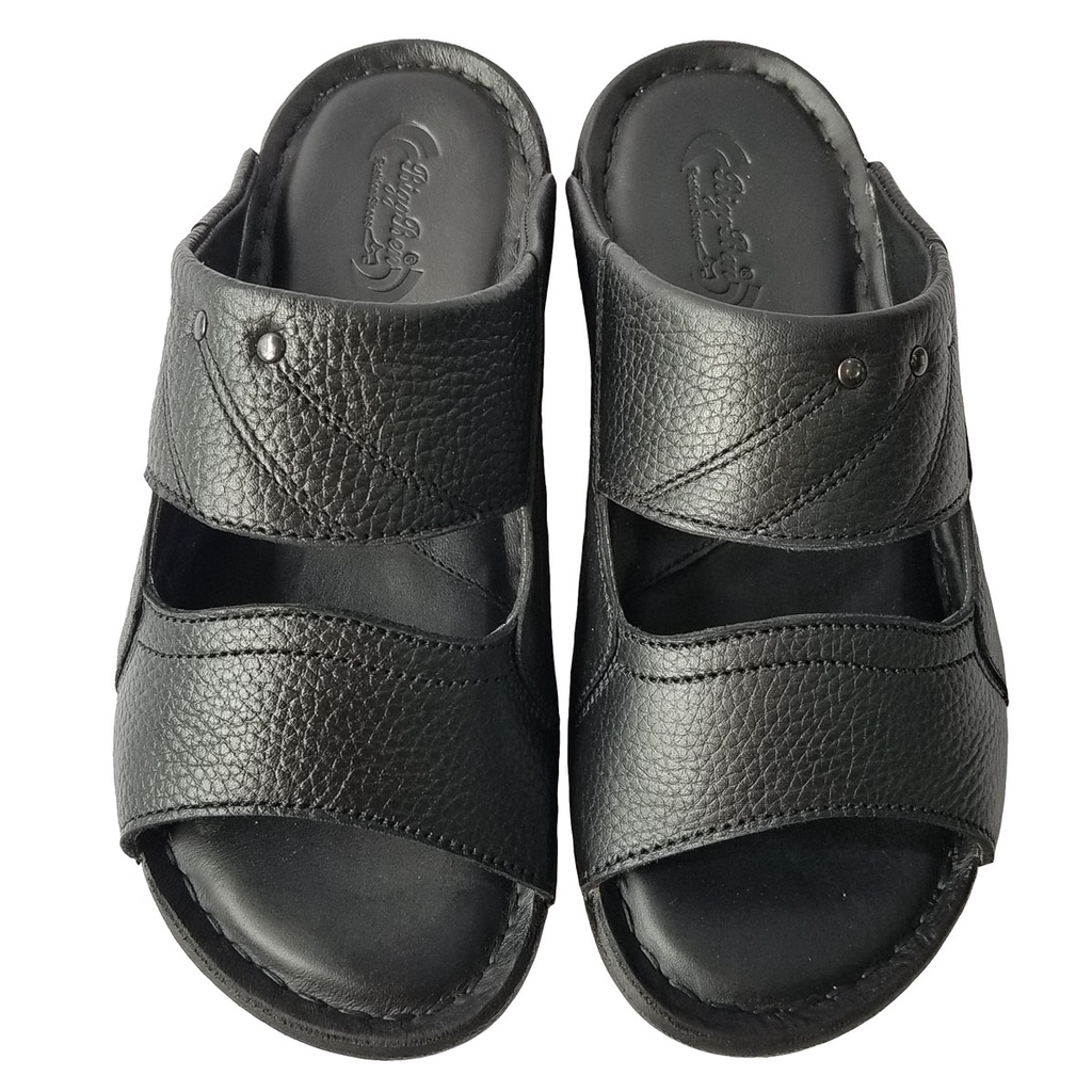 Dép Nam Quai Ngang Da Bò Thật BIGBEN Cao Cấp DN332