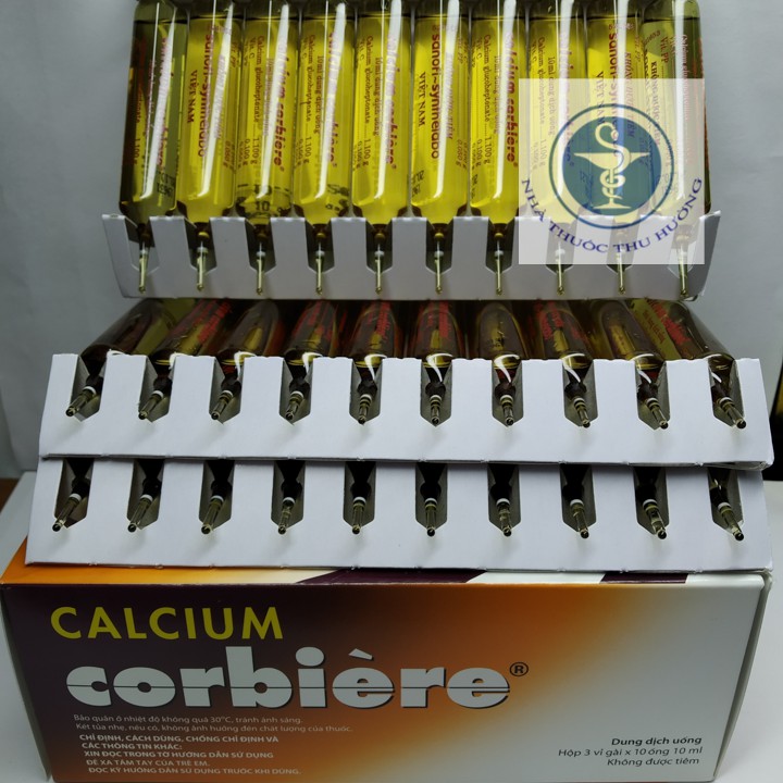 Calcium Corbiere bổ sung canxi hộp 30 ống 10ml