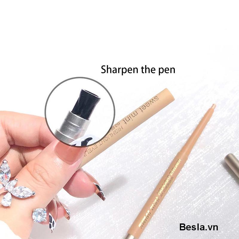 ⭐Phấn mắt bắt sáng màu trắng nhũ ánh ngọc trai lâu trôi chống thấm nước