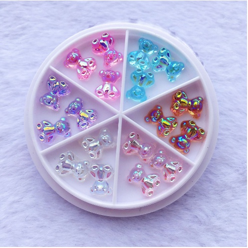 Sét Phụ Kiện charm nail tròn trang trí móng làm đẹp nailmi shop sỉ hnnail