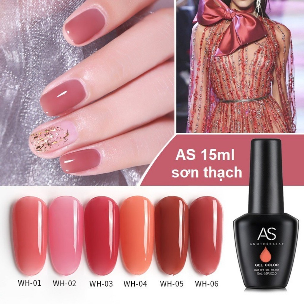 Sơn AS Mã WH chai 15ml đồ nail giá rẻ hnnail shop