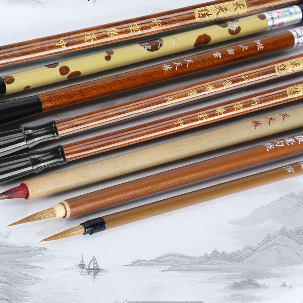Set 5 / 8 / 12 Cọ Vẽ Thư Pháp Không Độc Hại Tiện Dụng