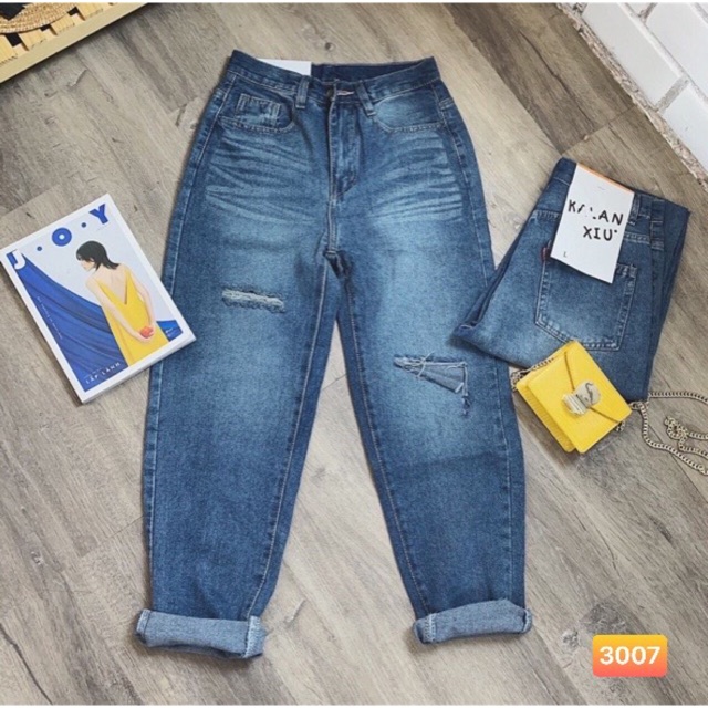 QUẦN JEAN BAGGY RÁCH XANH ĐẬM🎯mã 3007