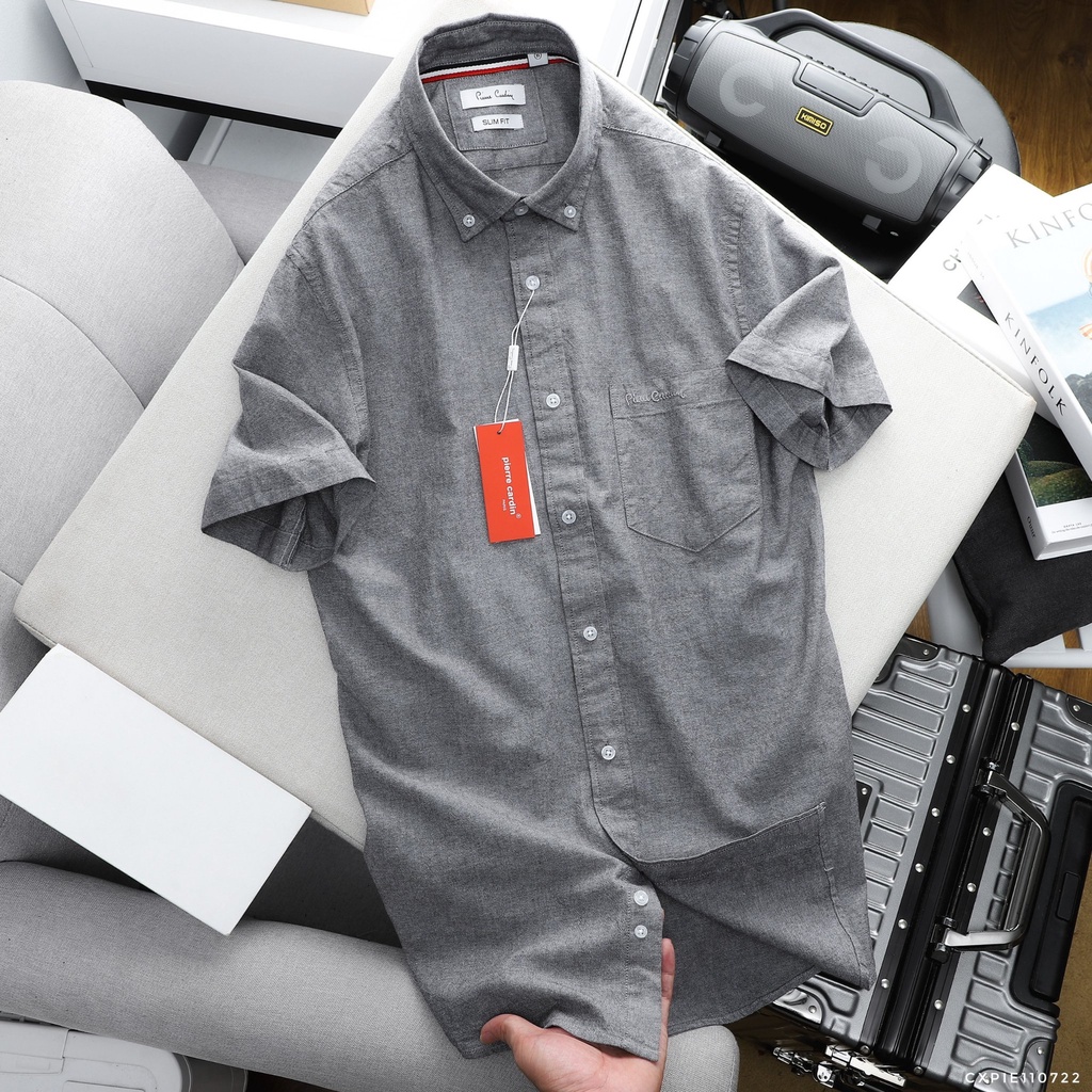 Aó sơ mi nam cộc tay dư xịn PCD,Chất vải oxford,Form Slimfit,thấm hút mồ hôi,hàng VNXK
