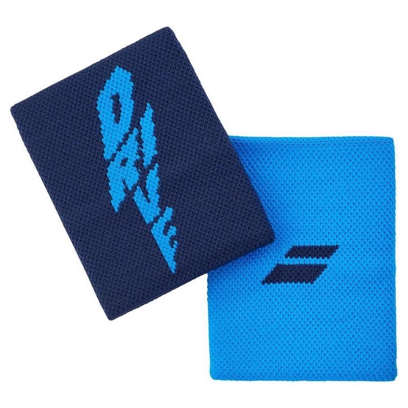 Băng mồ hôi tay Babolat Logo Jumbo Tennis Wristband Drive Blue