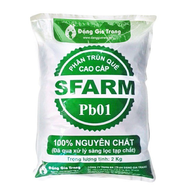 Phân trùn quế sfarm dạng bùn gói 2kg giá rẻ